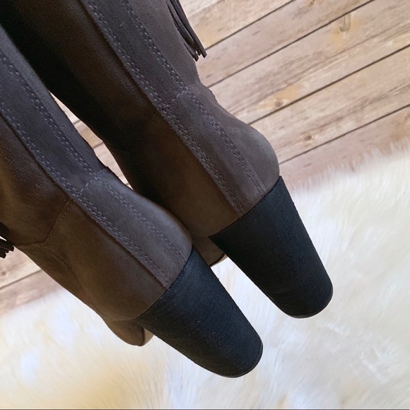 Vince Camuto Suede Fermel Slouch Tassel Boots - Picture 5 of 8